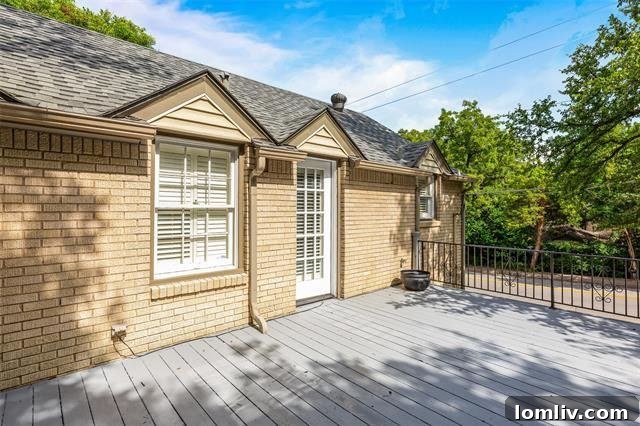 Kessler Park's Holiday Surprise: The Splurge Versus The Smart Steal 11 Inviting rooftop terrace with space for plants in a Kessler Park residence