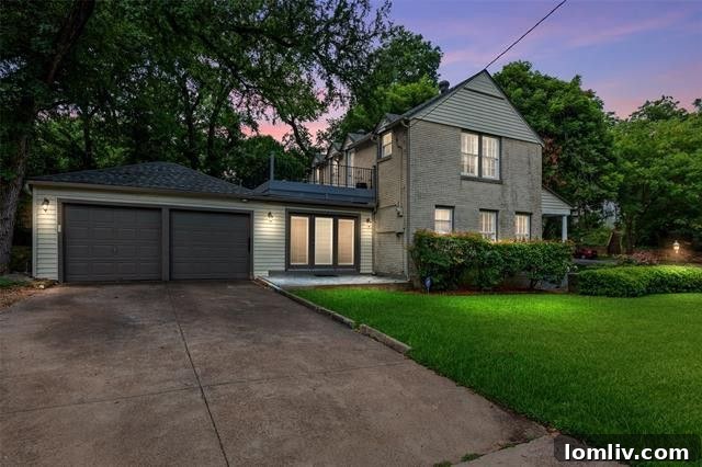 Kessler Park's Holiday Surprise: The Splurge Versus The Smart Steal 8 Bright living room with arched doorways and hardwood floors in a Colonial house