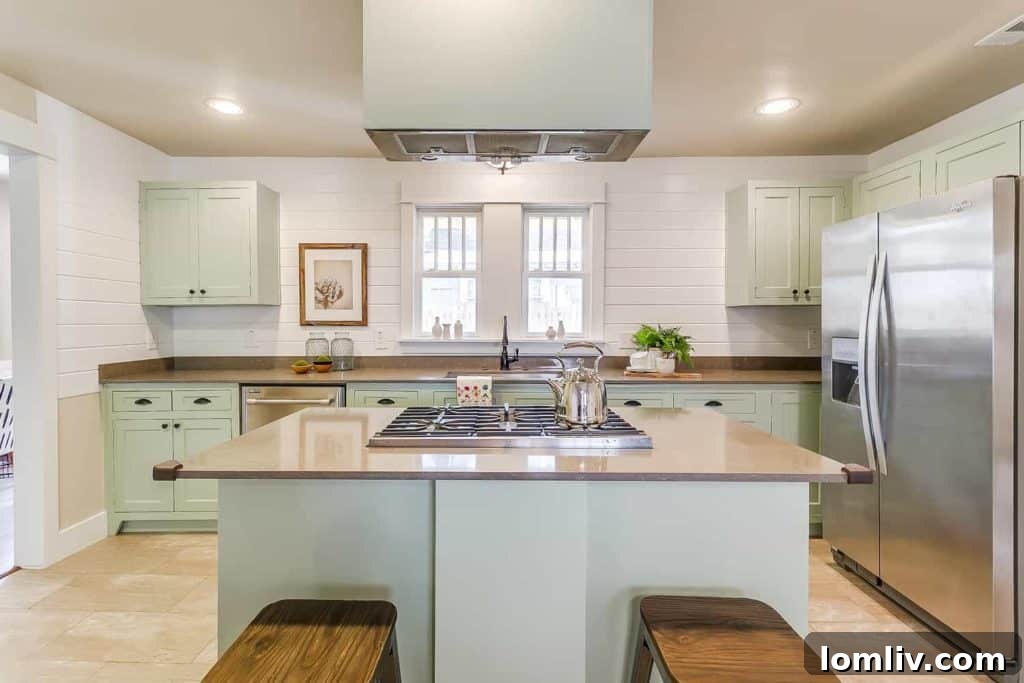 Bright and spacious living area of the 1402 7th Avenue Fairmount bungalow, showcasing modern comfort
