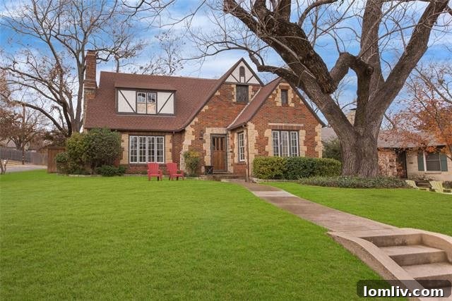 Stately Tudor Home Exterior, Hollywood Heights