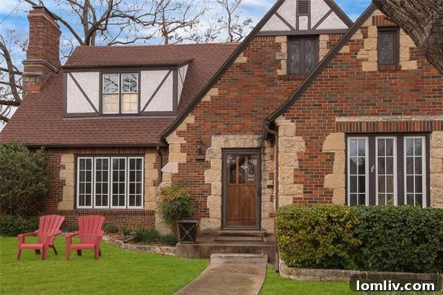 Grand Entrance and Foyer of Historic Tudor Home