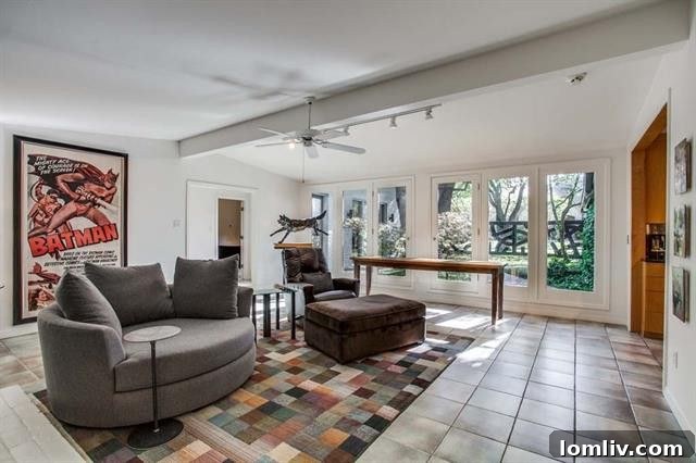 Second Living Area with Wall of Windows