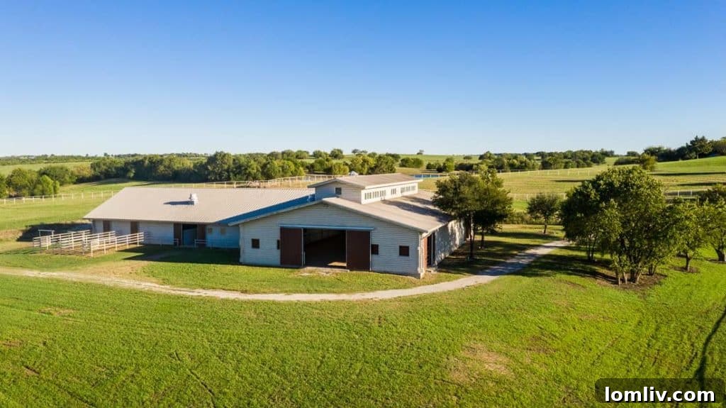 Lone Oak Ranch Aerial View 6