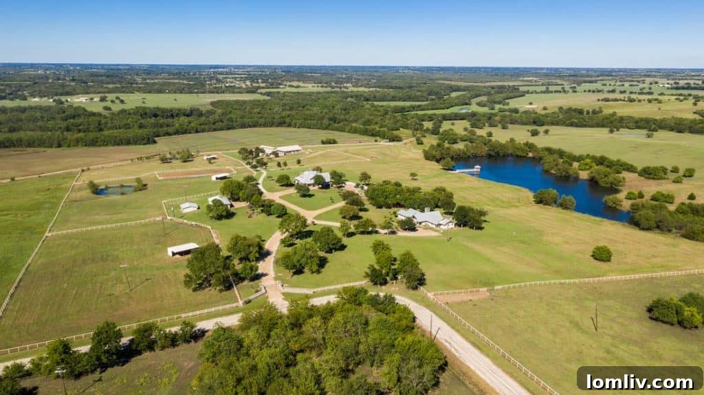 Lone Oak Ranch Aerial View 8