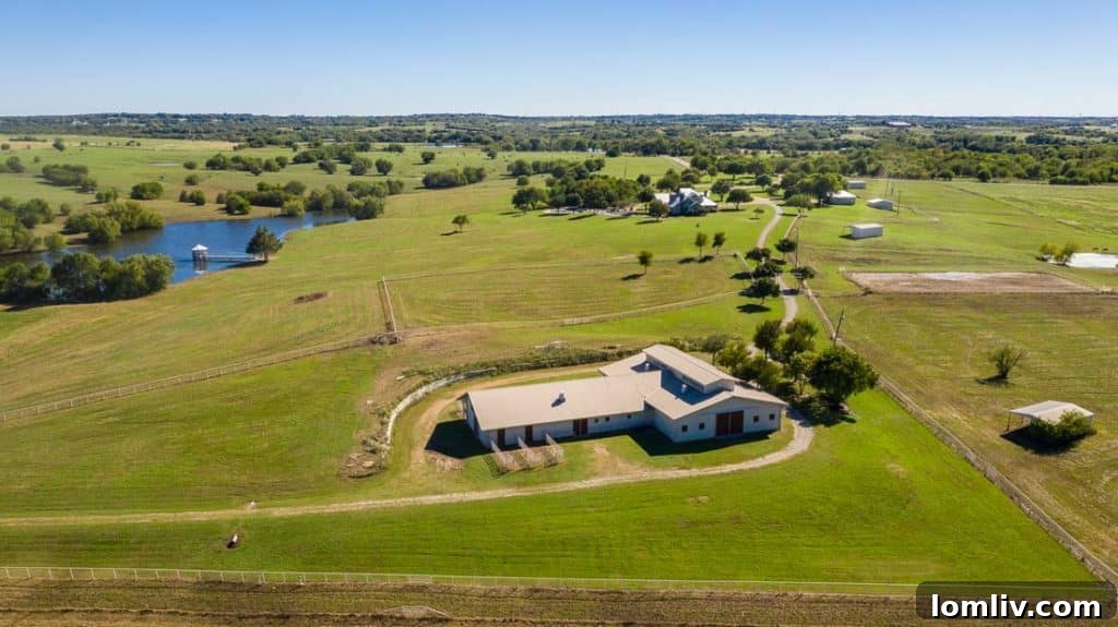 Rare Find: North Dallas Ranch Adjoining Protected Lands Goes to Auction 38 Lone Oak Ranch Aerial View 11