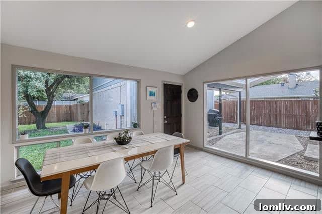 Updated Mid-Century Home Features