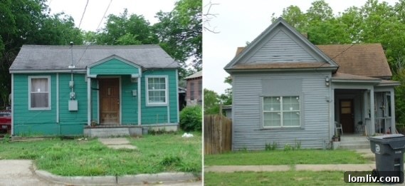 Dallas Council Rescues Tenth Street Historic District from Near Destruction 4 A vibrant street scene in Tenth Street, with people walking on sidewalks and historical houses visible, depicting community life and architectural charm.