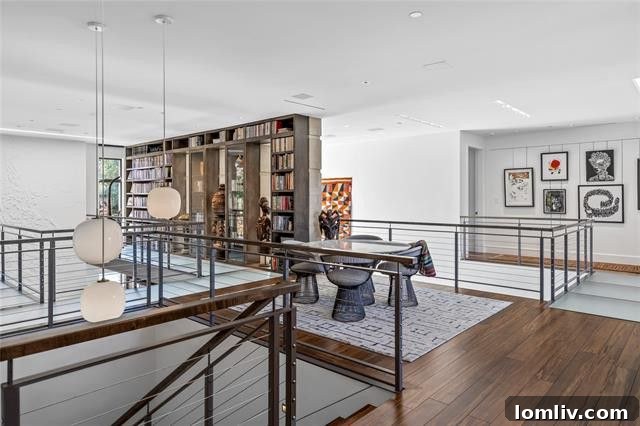 A Phoenix in Glass: Fort Worth's Modern Marvel 11 Upstairs Seating Area Overlooking Gallery and Views