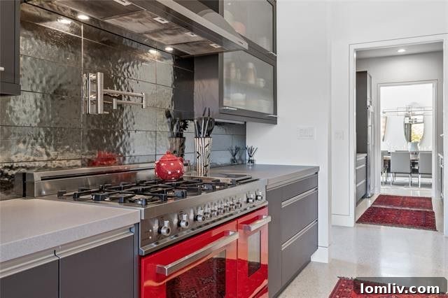 A Phoenix in Glass: Fort Worth's Modern Marvel 10 Living Area with Gallery Overlook