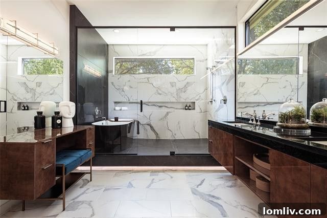 Japanese-Inspired Master Bathroom with Wet Room - 7527 Morton Street