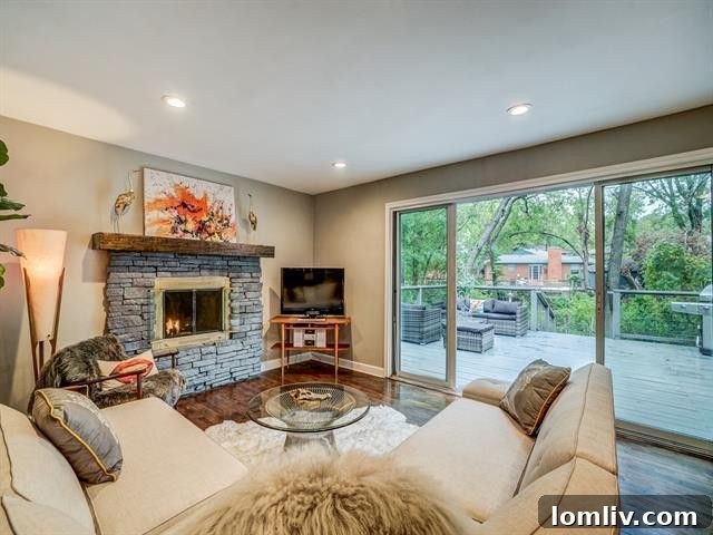 Modern gourmet kitchen featuring quartz countertops and stainless steel appliances