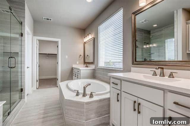Elegant primary bedroom suite with ample space and natural light