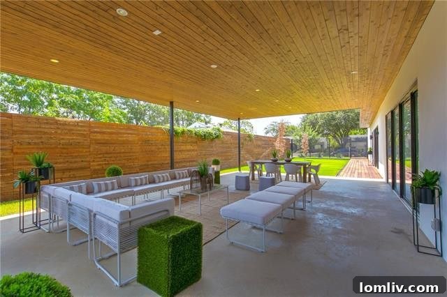Exterior View of Modern Dallas Home