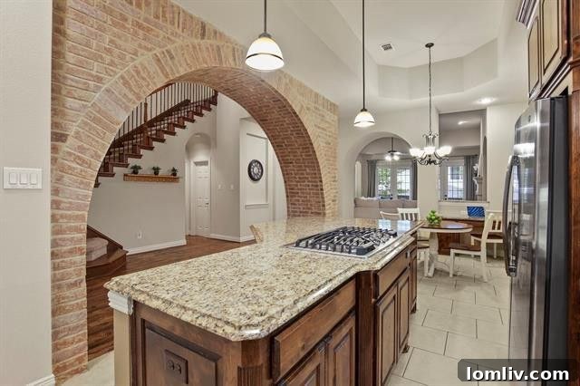 Gourmet Chef's Kitchen with Granite and Custom Cabinetry