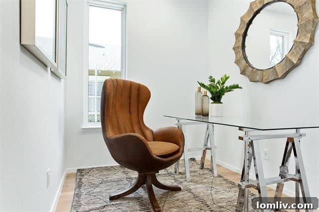 Fresh Finds in Old East Dallas: Open House Delights 14 Bright open concept living room with hardwood floors and high ceilings