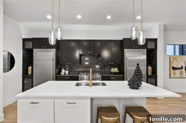 Fresh Finds in Old East Dallas: Open House Delights 4 Luxurious quartz kitchen with Bertazonni gas range in a Cason Built home