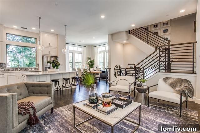 Fresh Finds in Old East Dallas: Open House Delights 8 Modern multi-story townhome with rooftop patio overlooking Dallas skyline