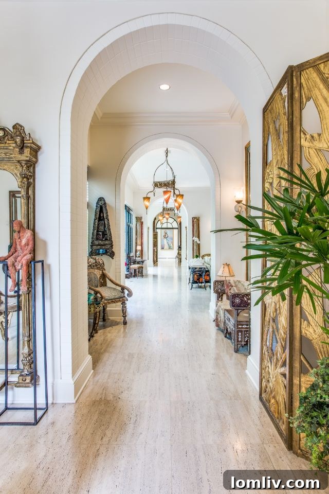 Elegant interior showcasing arched doorways in 3812 Euclid Ave, Highland Park.