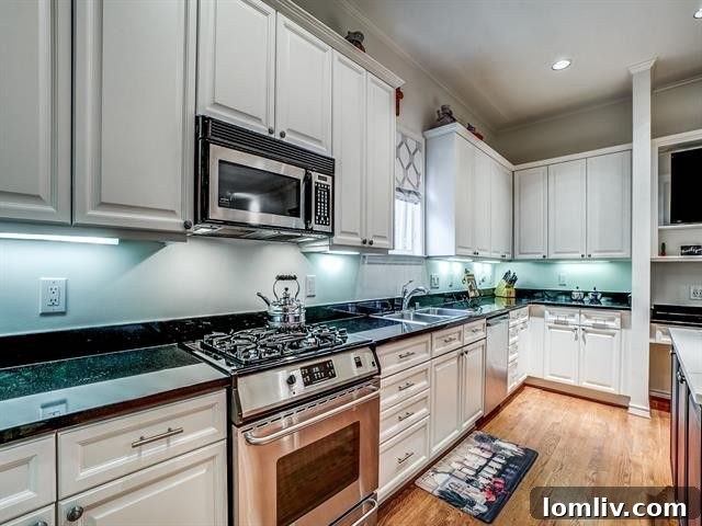 Spacious master suite with modern aesthetic and remodeled closet in luxury condo