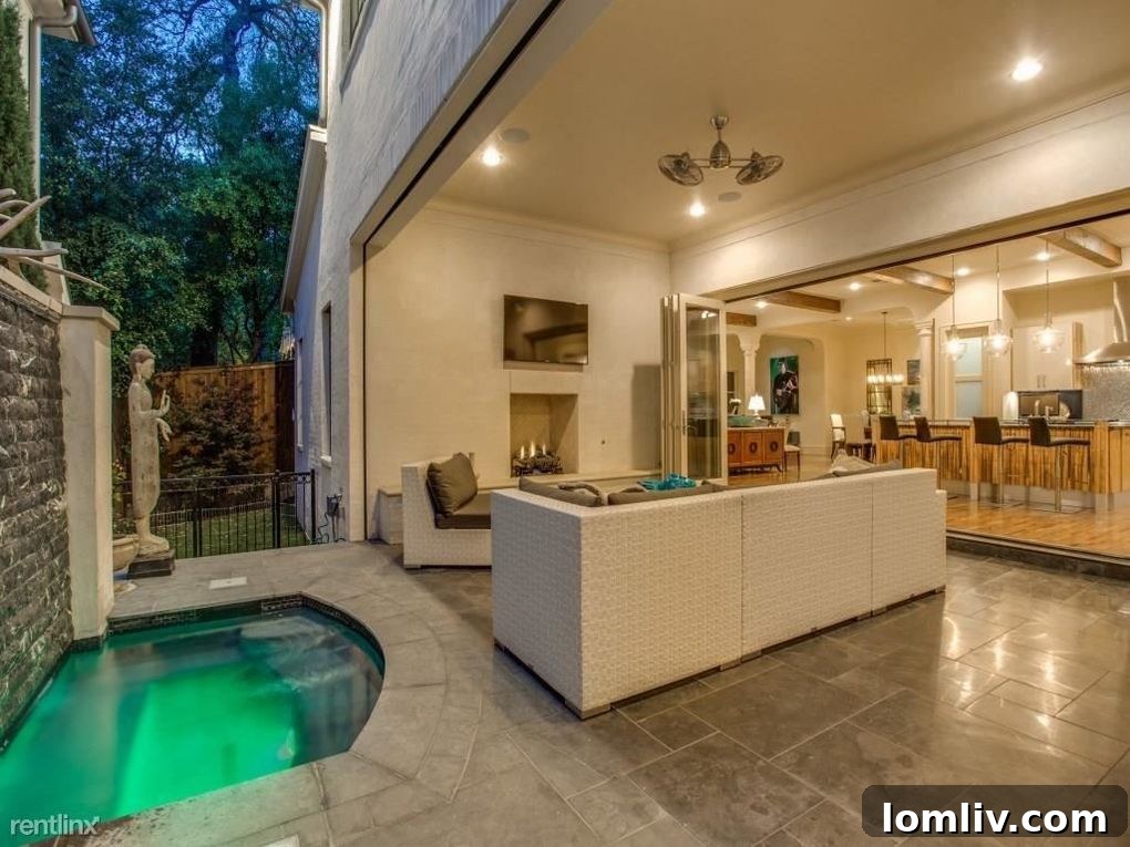 Modern kitchen with high-end appliances and custom cabinetry