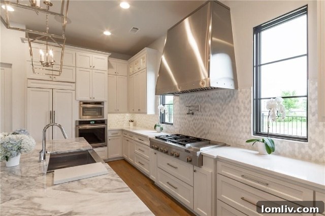 Gourmet kitchen with luxurious fixtures and spacious layout