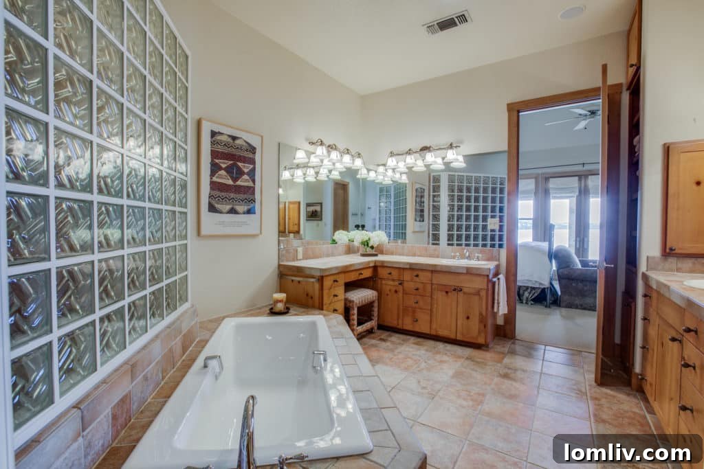 Spacious Master Bathroom with Garden Tub and Dual Sinks