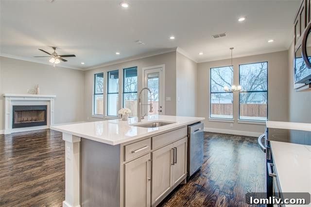 Luxurious master suite with modern finishes, dual vanities, and designer tiles