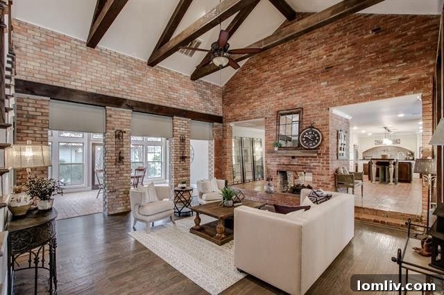 Spacious Living Area with Vaulted Ceilings