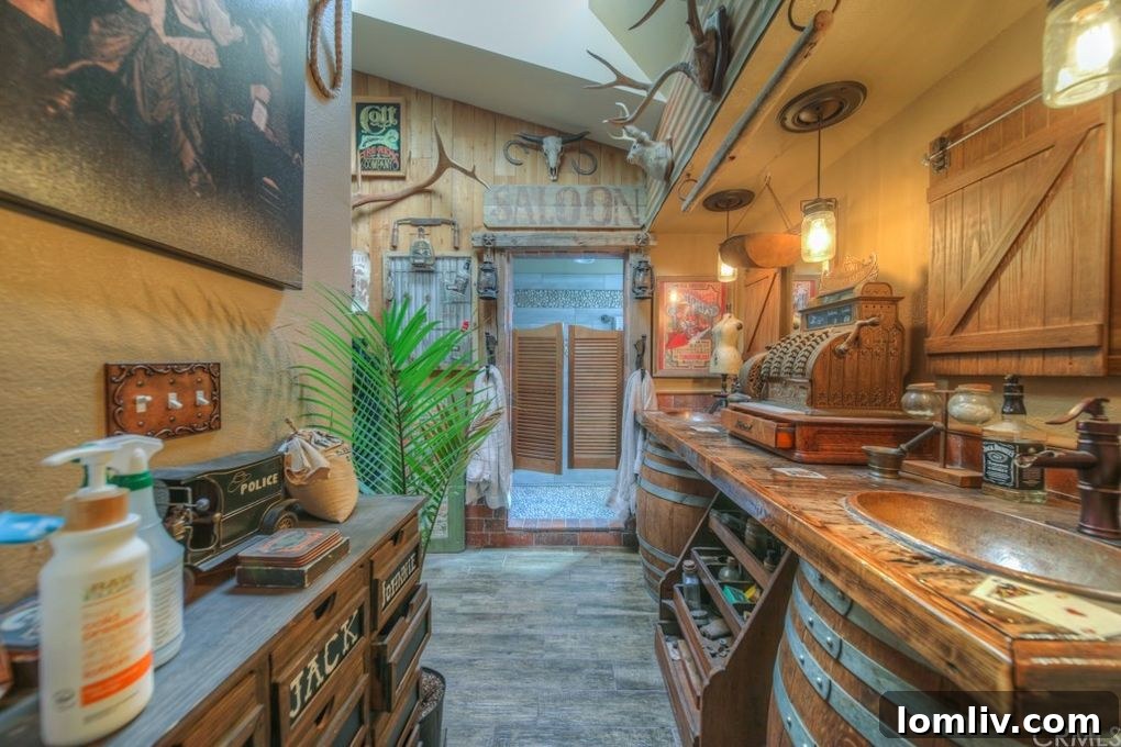 Saloon Themed Bathroom - Unique Home Renovation