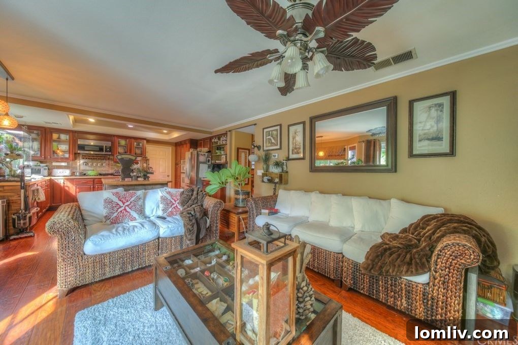 Normal Kitchen and Family Room in Themed House