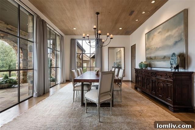 Vaquero Estate Interior with Arched Entryway and Modern Furnishings