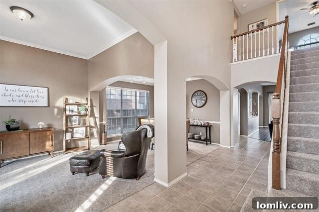 A spacious outdoor living area with a flagstone extended patio, perfect for entertaining at 7112 Vista Hill Lane.