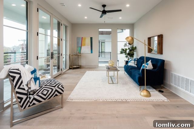 Interior Living Room at 4201 Abbott - Luxury Dallas Real Estate