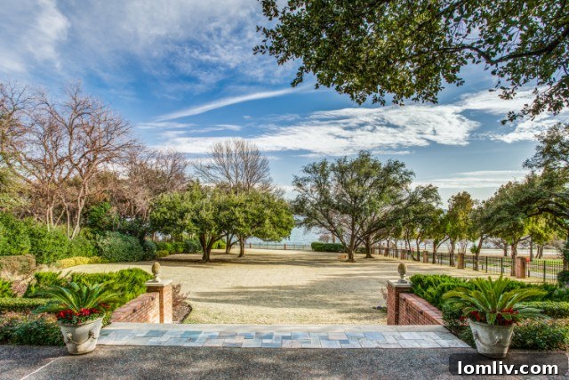 Aerial view of White Rock Lake, Dallas TX
