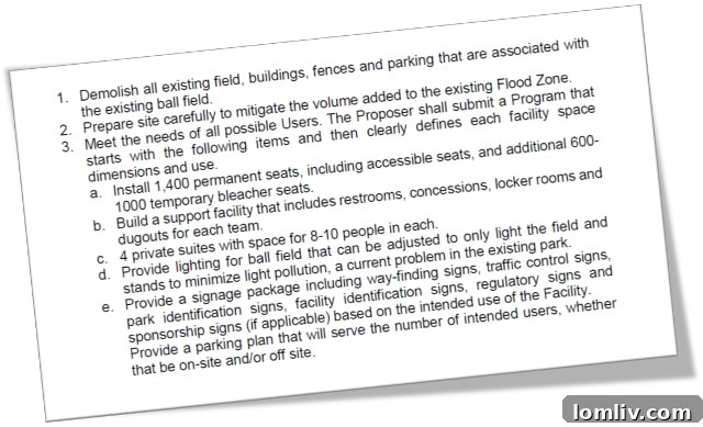 Reverchon Ballpark RFP Details 2018