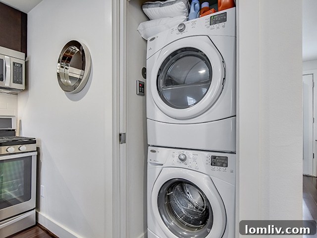Efficient Kitchen and Laundry Area