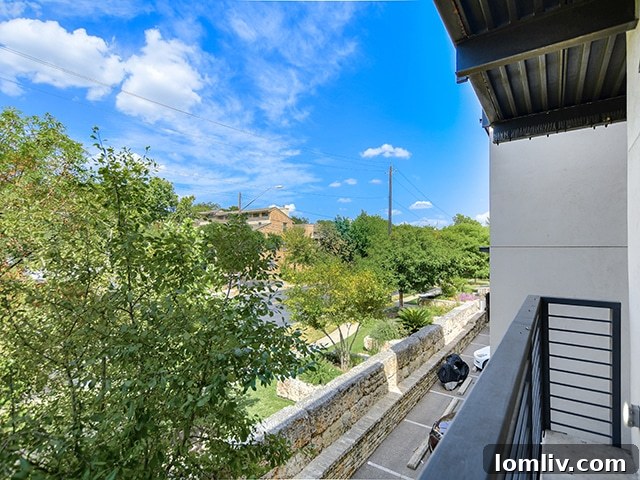 Peaceful Tree-Top Balcony View