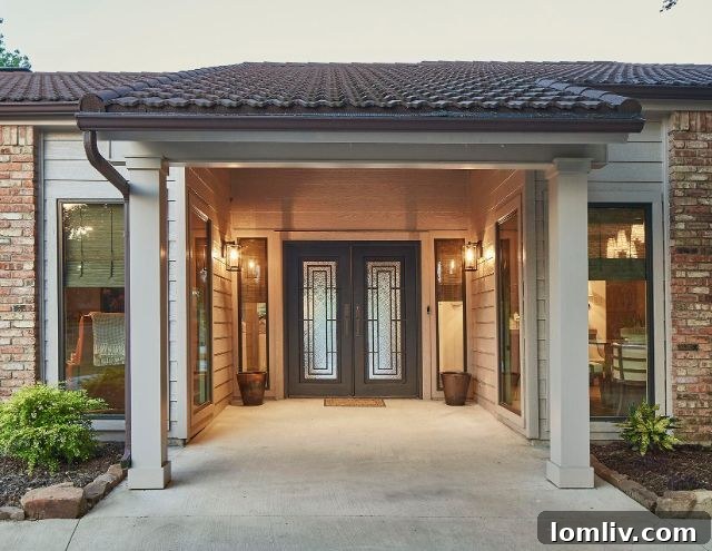 After Renovation: Modern Open Concept Entryway