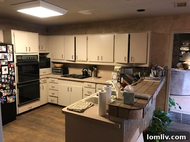 Before Renovation: Dated Kitchen Design