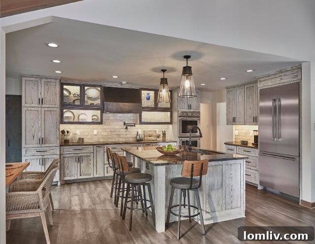 After Renovation: Modern Open Concept Kitchen and Dining