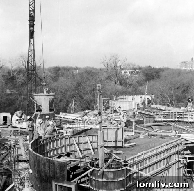 Historical Photos: Construction of the Kalita Humphreys Theater