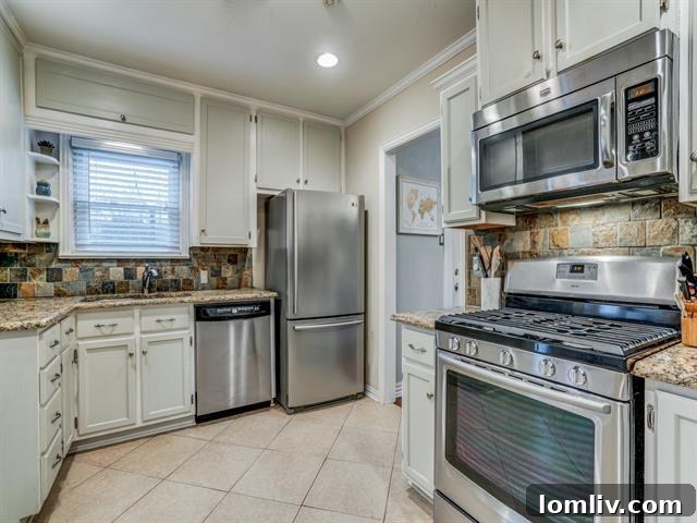Modern Kitchen with Granite and Stainless Appliances