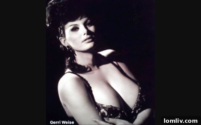 Another elegant portrait of Gerri Weise, highlighting her grace and sophisticated style.