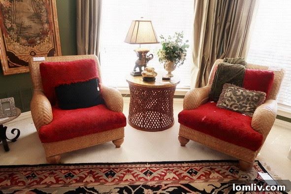 A glimpse into Gerri Weise's living space, featuring exquisite furniture and an inviting atmosphere.