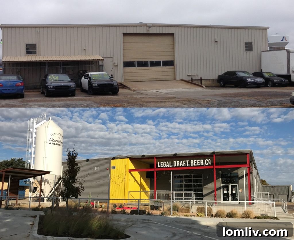Legal Draft Beer Co. Taproom Before and After Renovation by Dodson Companies
