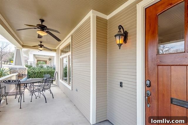 Classic Craftsman facade with a two-story layout and inviting porch