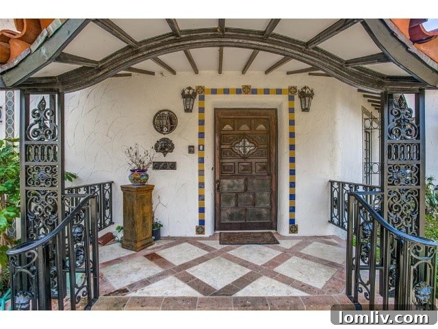 A Spanish Eclectic Reverie at The Forest Hills Cox Estate 3 Elegant Spanish Eclectic Facade with Arched Entry, Dallas