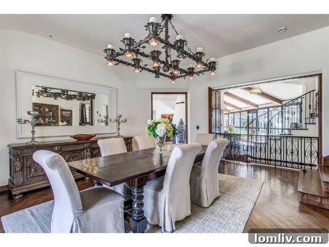 A Spanish Eclectic Reverie at The Forest Hills Cox Estate 6 Stunning Rear View of Spanish Eclectic Estate with Extensive Grounds