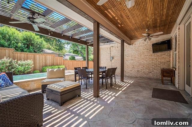 Expansive game room, ideal for family entertainment and social gatherings, showing versatile space for various activities.