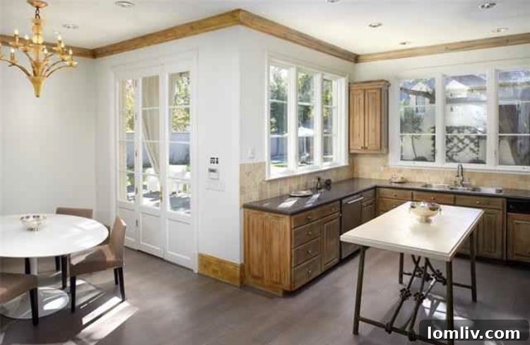 Landscaped grounds surrounding the luxury Highland Park property